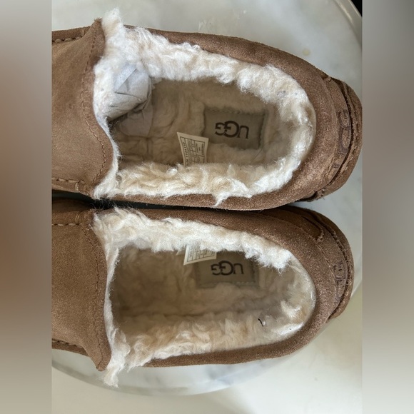 UGG MENS ASCOT SLIPPER CHESTNUT BROWN M9 Moccasin toe, Slip-on, indoor/outdoor - Picture 5 of 7